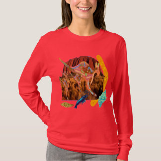 カンガルー、Aboriginのオーストラリアのコレクション Tシャツ
