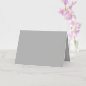 カンガルー#C1C1C1ライトグレー 箔グリーティングカード (蘭)