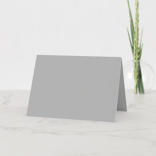 カンガルー#C1C1C1ライトグレー 箔グリーティングカード (正面)