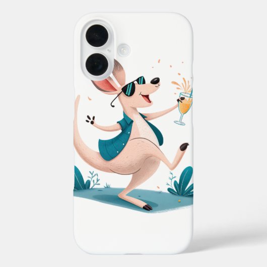カンガルー 🦘 iPhone 16 カバー 🤳 (裏面)