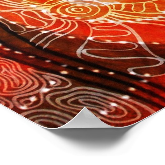 カンガルーCorroboreeポスター ポスター (角)