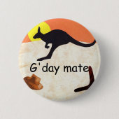 カンガルーJillo 缶バッジ (正面)