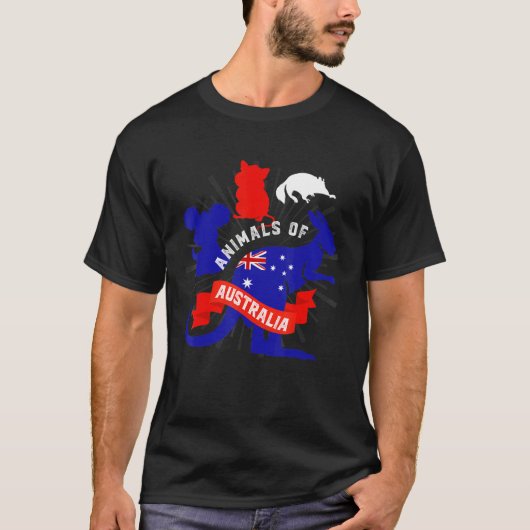 カンガルーQuokka砂糖滑空機のコアラ動物のアスト Tシャツ (正面)