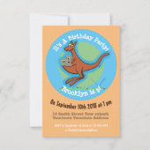 カンガロおもしろいーとコアラの漫画招待状 招待状 (正面)