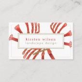 カンガロエレガントポーの花 – パーソナライズされた 名刺 (正面)