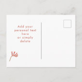 カンガロエレガントポーの花 – '結婚Thank You ポストカード (裏面)