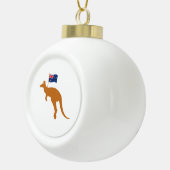 カンガロオーストラリア国旗 セラミックボールオーナメント (右)