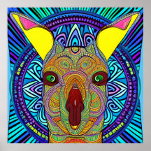 カンガロカラフルマンダラユニークー興味深い