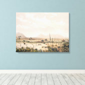 カンガロ狩り キャンバスプリント (インサイチュ (ウッドフロア))