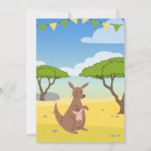 カンガロ誕生日招待状 招待状 (裏面)