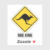 カンガロ警告標識 シール (シート)