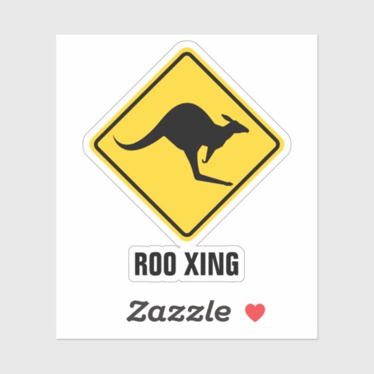 カンガロ警告標識 シール (シート)