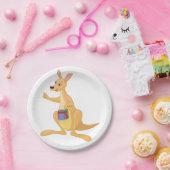 カンガロ頭が切れるー ペーパープレート (パーティー)