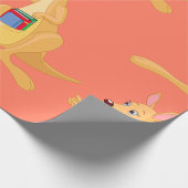 カンガロ頭が切れるー ラッピングペーパー