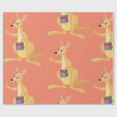 カンガロ頭が切れるー ラッピングペーパー (フラット)