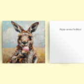 カンガロ食べ物ーのアイスクリーム 招待状