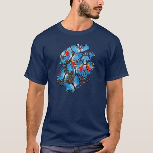 カンガ ブルー Tシャツ (正面)
