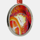 カンキツの水彩果樹 メタルオーナメント (右)