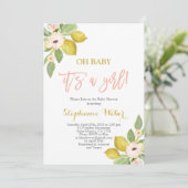 『カンキツ·レモンズ·ベイビー·シャワー·ガール』 招待状 (スタンド正面)