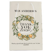 カンキ素朴ツオ感謝していレンジの植物先生m ミディアムペーパーバッグ (正面)