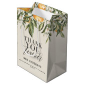 カンキ素朴ツオ感謝していレンジ先生 ミディアムペーパーバッグ (裏面アングル)