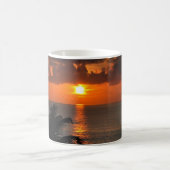 カンクンでの熱帯の夕焼け コーヒーマグカップ (中央)