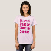 カンクンで起こること、カンクンにとどまる Tシャツ (正面フル)