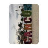 カンクンのサイン – Playa Delfines, Mexicoフォトマグネット マグネット (縦)