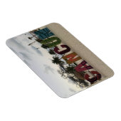 カンクンのサイン – Playa Delfines, Mexicoフォトマグネット マグネット (右側)