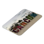 カンクンのサイン – Playa Delfines, Mexicoフォトマグネット マグネット (左側)