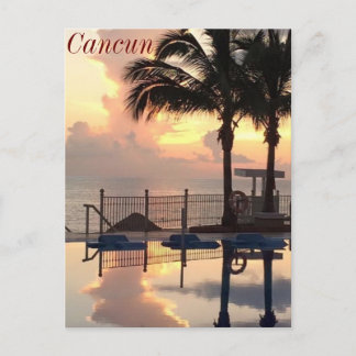カンクンの夕日 ポストカード