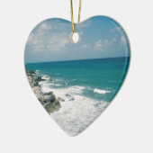 カンクンの海岸 セラミックオーナメント (左)