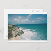 カンクンの海岸 ポストカード (正面/裏面)