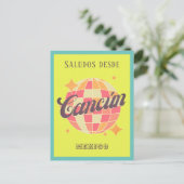 カンクンカンクンメキシコカラフルバケーションハガキ ポストカード (スタンド正面)