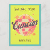 カンクンカンクンメキシコカラフルバケーションハガキ ポストカード (正面)