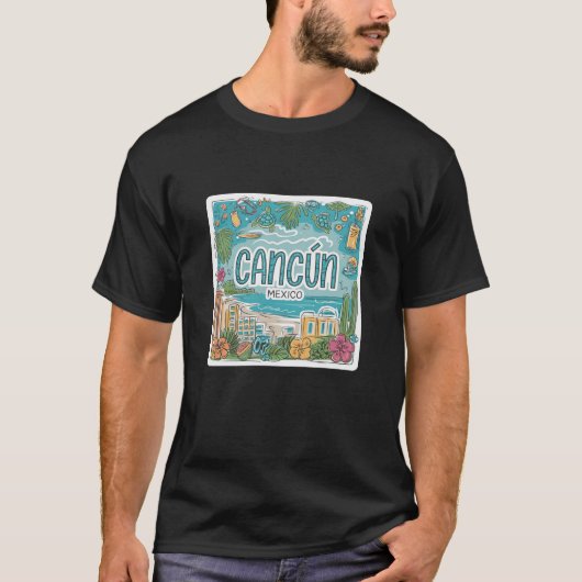 カンクンギフトforビーチ愛好家 tシャツ (正面)