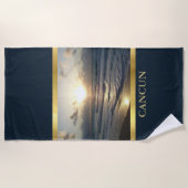 カンクンサンライズ ビーチタオル (正面)