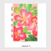 カンクンデザートバラ土産 シール (シート)