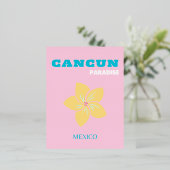 カンクントラベルアート、トラベルアート、名門私立校風のルー名門私立校風のム 箔シーズンポストカード (立ち正面)