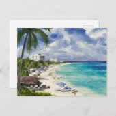 カンクンビーチメキシコ ポストカード (正面/裏面)
