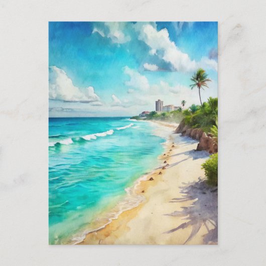 カンクンビーチメキシコ ポストカード (正面)