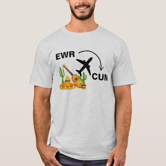 カンクンメキシコへの旅行シャツ Tシャツ (正面)