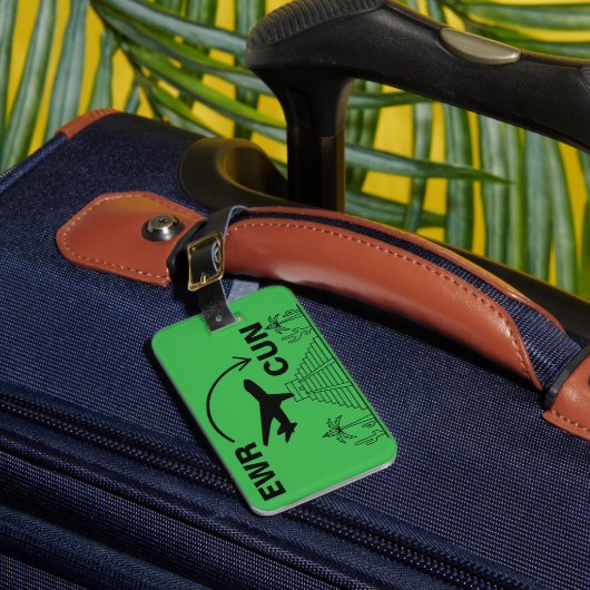 カンクンメキシコへの旅行 ラゲッジタグ (正面インサイチュ1)