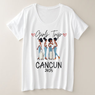 カンクンメキシコウィメンズウィークエンドサマーバケーション2025 プラスサイズTシャツ