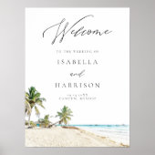 カンクンメキシコウォーター色ビーチ結婚式へようこそ ポスター (正面)