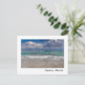 カンクンメキシコカリブの海 |ビーチ ポストカード (スタンド正面)