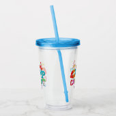 カンクンメキシコガールズトリップカラフル休暇 アクリルタンブラー (左)