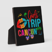 カンクンメキシコガールズトリップカラフル休暇 フォトプラーク (正面)