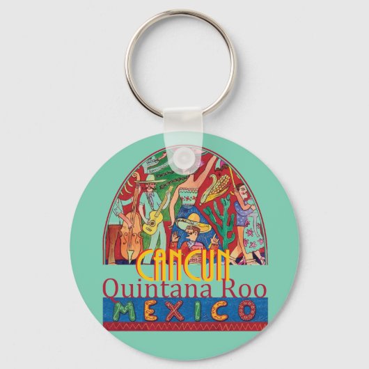 カンクンメキシコキーチェーン キーホルダー (正面)