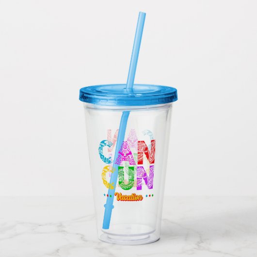 カンクンメキシコグループバケーションアドベンチャー アクリルタンブラー (裏面)